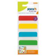 Набор самоклеящихся закладок из пластика с цветным краем, 38*51, 4*6л, STICK`N, HOPAX