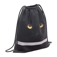 Мешок для обуви ErichKrause с боковым карманом 500х410мм Black Cat