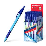 Ручка шариковая автоматическая ErichKrause R-301 Neon Matic&Grip 0.7, цвет чернил синий 