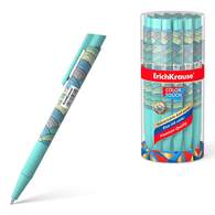 Ручка шариковая автоматическая ErichKrause ColorTouch Emerald Wave, цвет чернил синий
