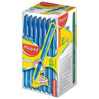 Ручка шариковая Maped Green Ice, 0,6 мм, синий
