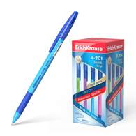 Ручка шариковая ErichKrause R-301 Neon Stick&Grip 0.7, цвет чернил синий 