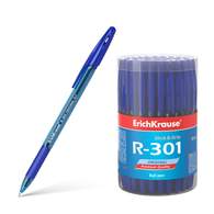 Ручка шариковая ErichKrause R-301 Original Stick&Grip 0.7, цвет чернил синий 