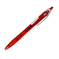 Ручка шариковая Pilot BPRG-10R-F-R Rex Grip, на масляной основе, автомат, цветной корпус, 0,7мм, красная