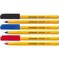 Ручка шариковая одноразовая Schneider Tops 505 F, 0,3мм, красная