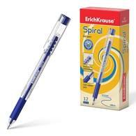 Ручка гелевая ErichKrause Spiral, цвет  чернил синий 