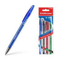 Набор гелевых ручек ErichKrause R-301 Original Gel Stick 0.5, цвет чернил: синий, черный, красный, зеленый 