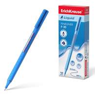 Ручка капиллярная ErichKrause Liquid F-20, цвет чернил синий 