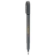 Ручка капиллярная Zebra brush pen  серый черные игловидный пиш. наконечник