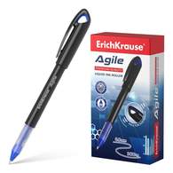 Ручка-роллер ErichKrause Agile, цвет чернил синий 