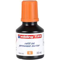 Чернила для маркеров перманент EDDING T25/006, 30мл, оранж