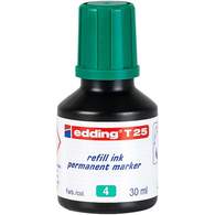 Чернила для маркеров перманент EDDING T25/004, 30мл, зеленые