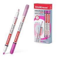 Текстмаркер ErichKrause Visioline V-16 Neon+Pastel, цвет чернил розовый 