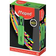 Маркер-выделитель Maped Fluo Peps Classic, зеленый