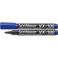  Маркер Permanent  ScriNova VX-100 синий