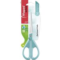 Ножницы эргономичные 17 см, MAPED ESSENTIALS COLOR, бирюзовые, симметричные, в блистере