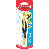 Циркуль из цинкового сплава, MAPED METAL OPEN, эргономичный, с защитой иглы, в блистере, зеленый