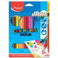 Карандаши цветные акварельные Maped Color Peps, 18 цв.+ кисть