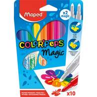 Фломастеры 10 цветов MAPED COLOR PEPS MAGIC, меняющие цвет