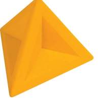 Ластик Brunnen треугольный 4,5х4,5х4 см, желтый
