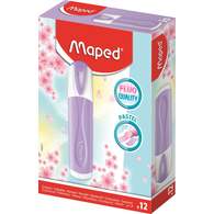 Текстовыделитель пастельный классический, MAPED FLUO PEP′S CLASSIC PASTEL, пишущий узел 1-5мм, устойчивые к солнечному свету чернила, пастельный сиреневый, в коробке