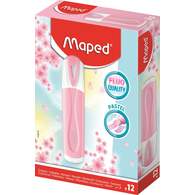 Текстовыделитель классический, MAPED FLUO PEP′S CLASSIC PASTEL, пишущий узел 1-5мм, устойчивые к солнечному свету чернила, пастельный розовый, в коробке