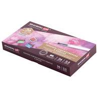 Акварель художественная кюветы НАБОР 36 цветов по 3,5 г, металлический кейс, BRAUBERG ART PREMIERE