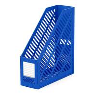 Накопитель вертикальный пластиковый ErichKrause Classic, 90мм, синий