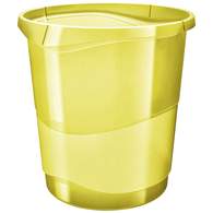 Корзина для мусора Esselte Colour Ice, 14 л, желтый