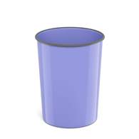 Корзина для бумаг литая пластиковая ErichKrause Pastel, 13.5л, фиолетовая