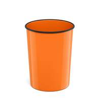 Корзина для бумаг литая пластиковая ErichKrause Neon Solid, 13.5л, оранжевая