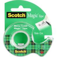 Лента клейкая Scotch Magic, 19 мм*7,5 м, невидимая, на мини-диспенсере
