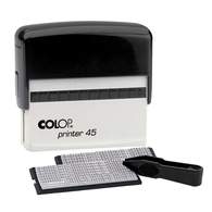 Штамп самонаборный Colop Printer 45 Set-F, 25*82 мм, без рамки-7 строк, с рамкой-5 строк