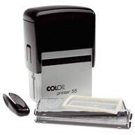 Штамп самонаборный Colop Printer 55 Set-F, 40*60 мм, без рамки-10 строк, с рамкой-8 строк