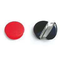 Магниты Magnetoplan Standart, диаметр 30 мм, сила 0,8 кг, 10 шт., красный