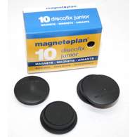 Магниты Magnetoplan Junior d=34х9мм, 10шт/уп, в коробке, черные 1662112