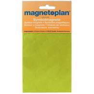Магниты символьные Magnetoplan, d=20 мм, 20шт на подложке, в блистере, для планингов, желтые 1253202
