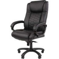 Кресло для руководителя Easy Chair 641 черное (искусственная кожа, пластик) 