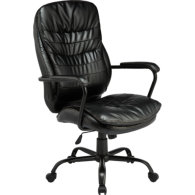 Кресло для руководителя EChair 559 TPU черное (искусственная кожа/металл) 