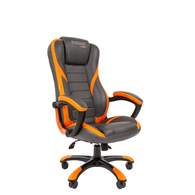 Офисное кресло Chairman game 22 Россия экопремиум серый/оранжевый