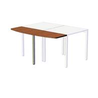 Брифинг-приставка для 2-х столов 70 + 70 см с опорой 40 х 40, бук бавария A16.3414/BE