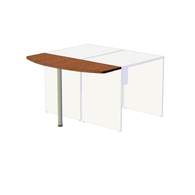 Брифинг-приставка для 2-х столов 60 + 60 см с опорой O 50, дуб кантерберри A16.3212/OK