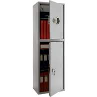 Шкаф Практик SL-150T-EL/2 для бумаг, металл, 2отд., 460х340х1490, электронный  и ключевой замки