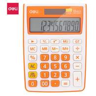 Калькулятор настольный компактный Deli E1238, 12-р, дв.пит., 145x105мм,оранжевый