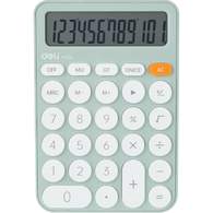 Калькулятор настольный компактный Deli EM124, 12-р, батар., 158х105мм, зеленый