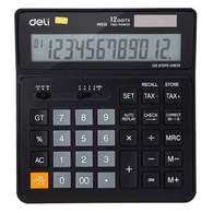 Калькулятор настольный компактный Deli EM01020 черн 12-разр. Функ.вычис.налога