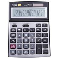 Калькулятор настольный полноразмерный Deli E39229,14-р,дв.пит,193x139мм,мет,срб