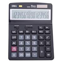 Калькулятор настольный полноразмерный Deli E39259,16-р, дв.пит,193x149мм,черн
