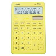 Калькулятор настольный полноразмерный Deli EM01551, 12-р,дв.пит,175х108мм, желт