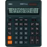 Калькулятор настольный полноразмерный Deli EM888F, 12-р,дв.пит.,202x159мм,т-зел
